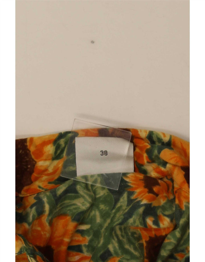 Cămașă Vintage Femei cu mânecă scurtă EU 38 Medium Multicolor Floral