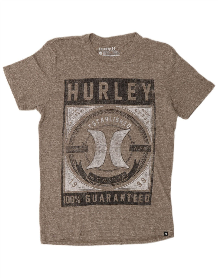 Tricou grafic HURLEY Premium Fit pentru bărbați Top mediu gri cu pete