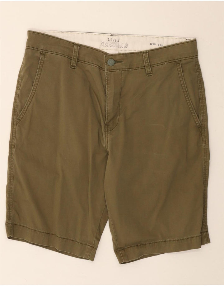 Pantaloni scurți chino pentru bărbați Levi's W30, bumbac mediu kaki