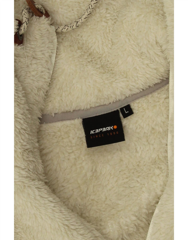 Jachetă fleece pentru femei Icepeak UK 16 mare poliester alb