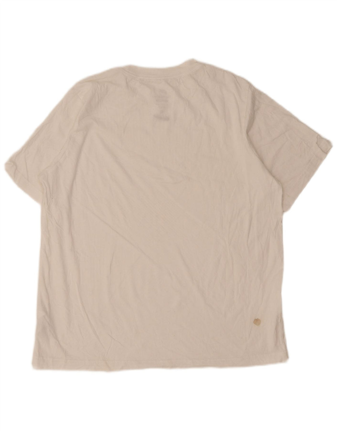 Tricou Nike pentru bărbați, cu croiala lejeră, top mediu din bumbac alb
