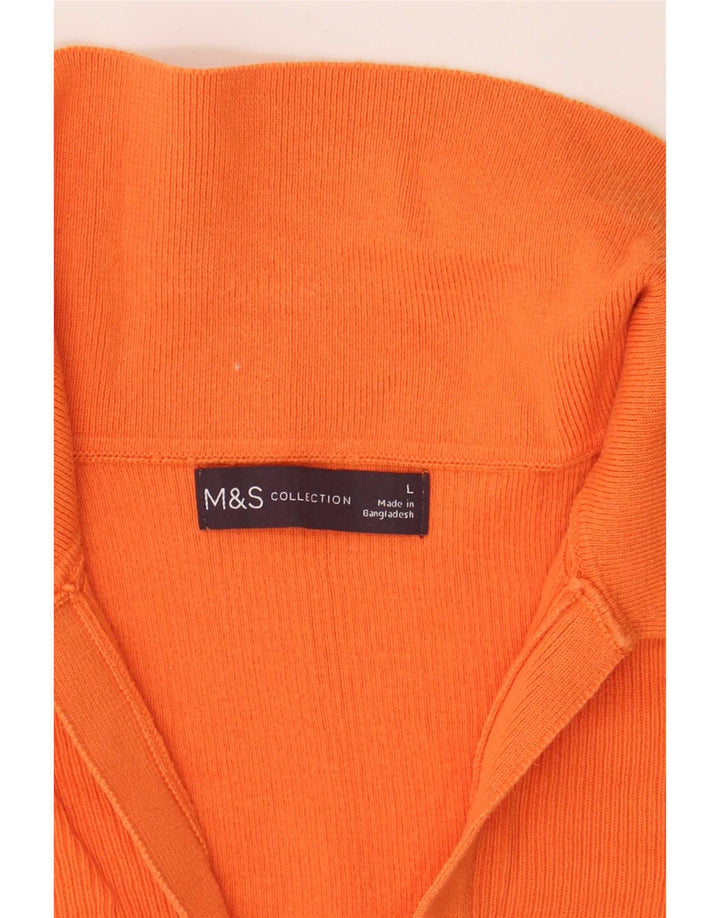 Tricou polo pentru femei Marks & Spencer UK 14 mare portocaliu