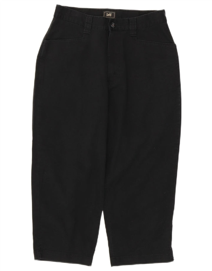 Pantaloni Capri conici LEE pentru femei cu talie înaltă US 6 Medium W30 L20 Negru