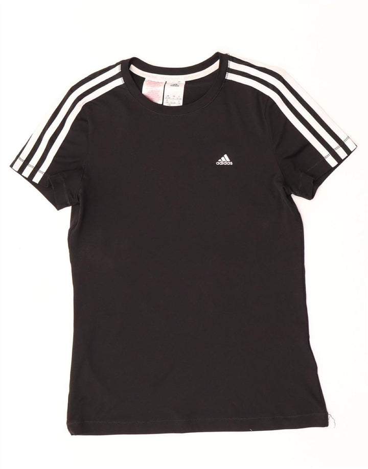 Tricou Adidas Climacool pentru baieti Top 13-14 ani poliester negru