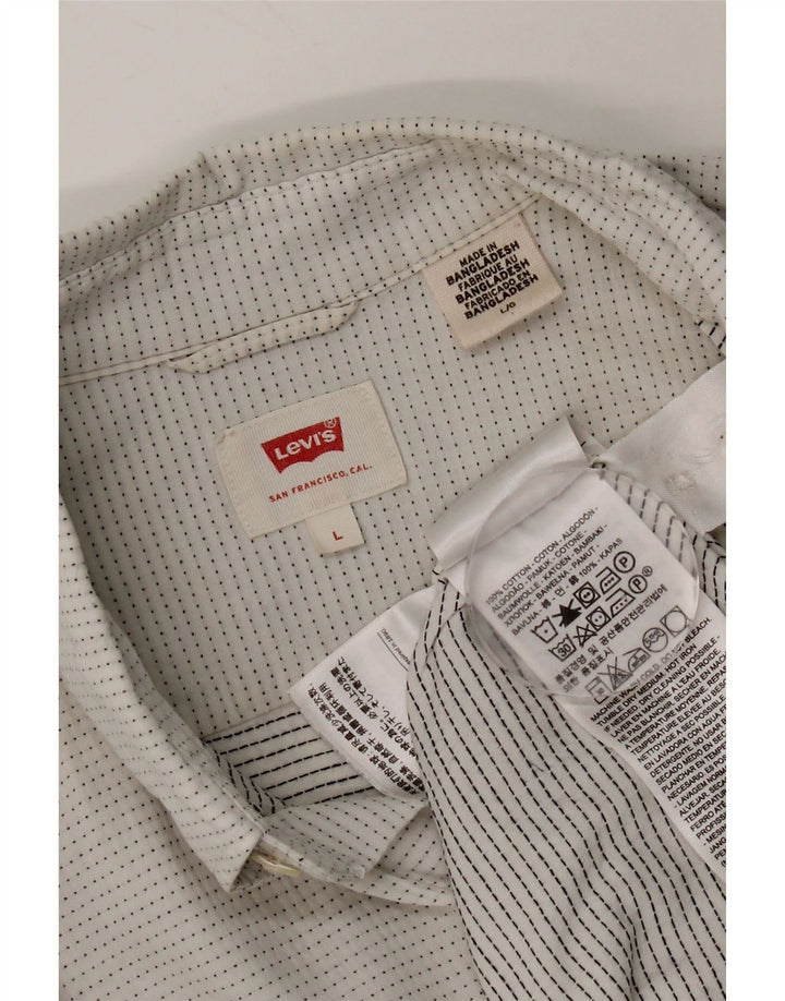 Cămașă pentru bărbați Levi's, mare, bumbac cu pete albe