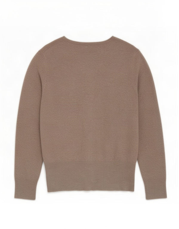 Pulover cardigan pentru femei Marks & Spencer UK 16 mare, bej, viscoză