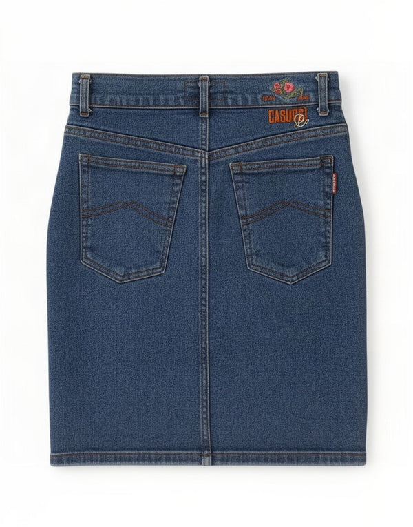 Fusta de blugi pentru femei Casucci IT 48 XL W28 Albastru