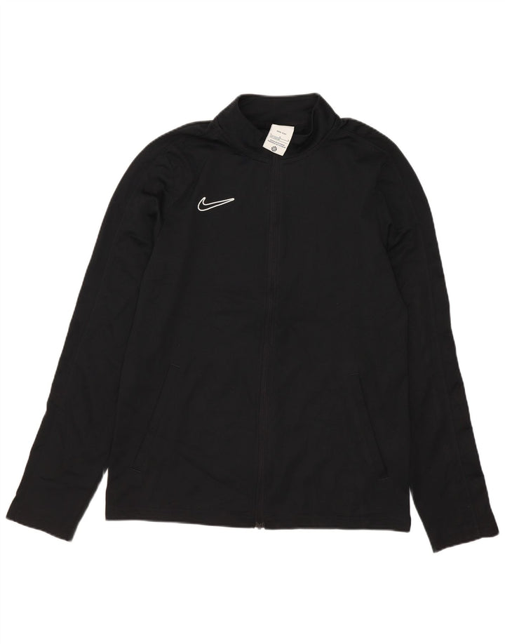 Jachetă de top pentru trening Nike Dri Fit pentru băieți 12-13 ani, mare, negru, poliester