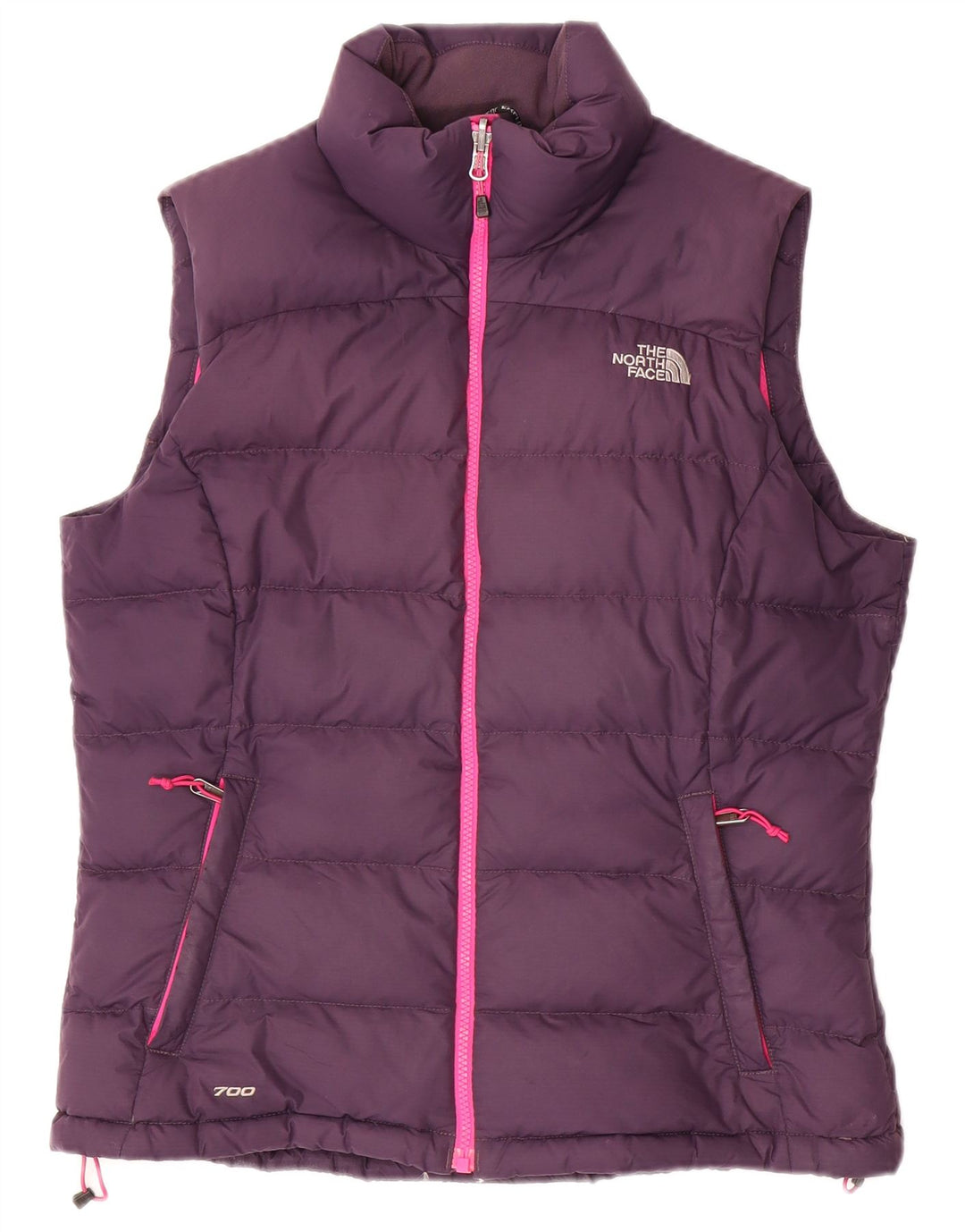 The North Face Womens 700 Padded Gilet UK 14 Medium Purple Poliester