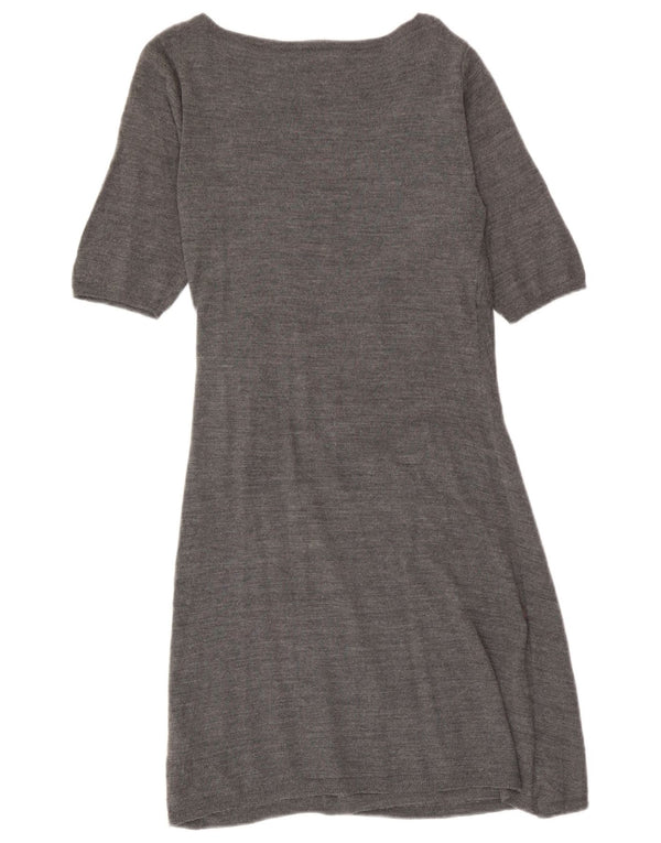 Rochie jumper cu mâneci scurte pentru femei Phase Eight UK 12, gri mediu