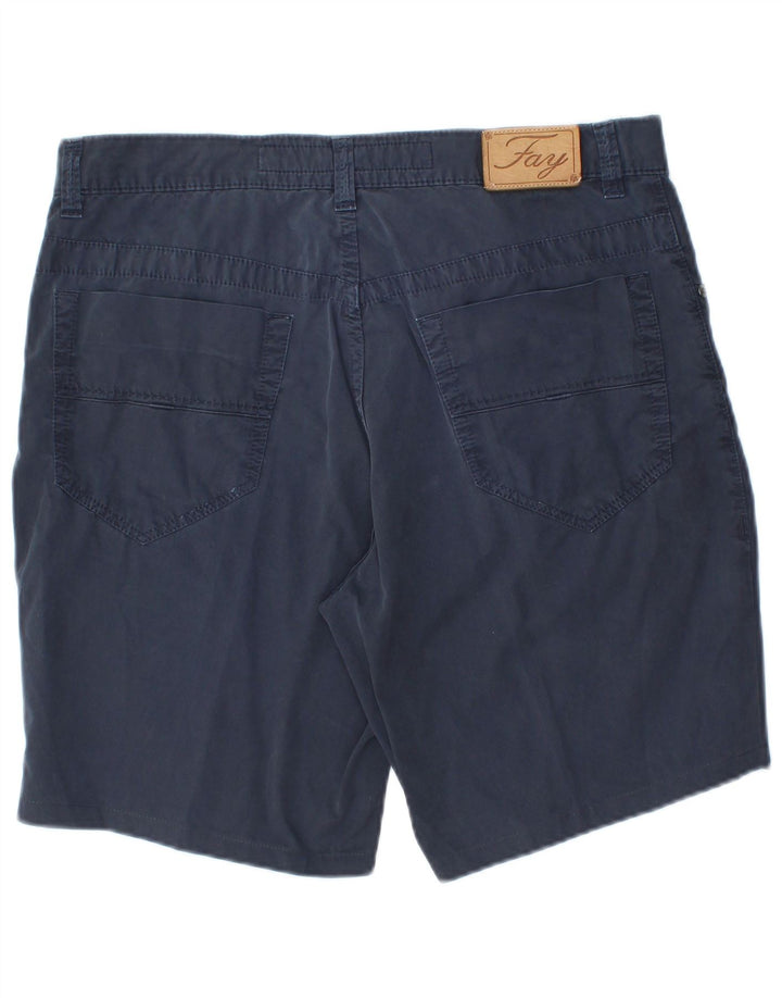 Pantaloni scurți casual pentru bărbați Fay W36, mari, albastru, bumbac