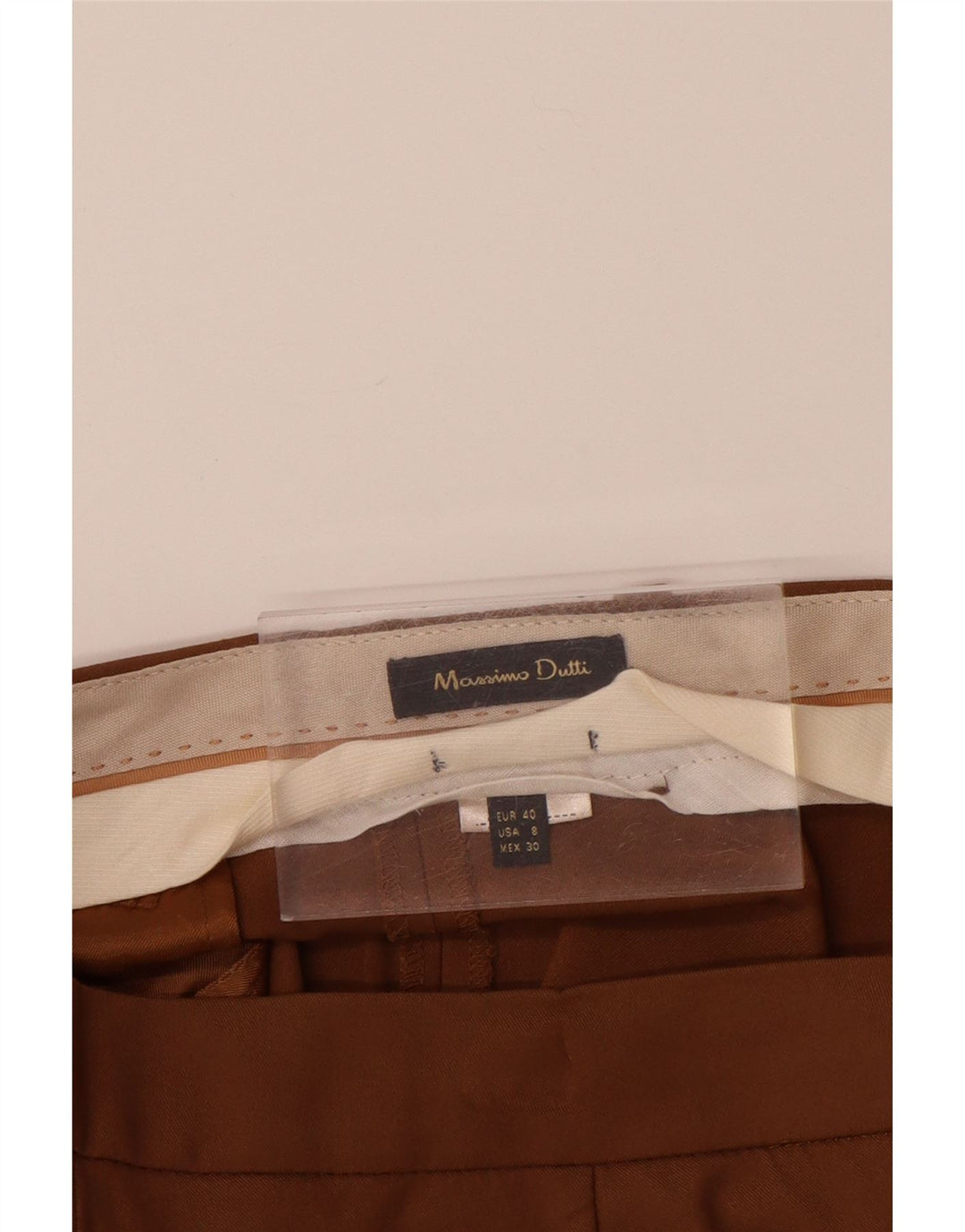 MASSIMO DUTTI Pantaloni chino subțiri pentru femei EU 40 Medium W30 L28 Maro