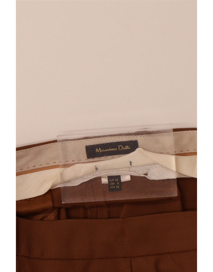 MASSIMO DUTTI Pantaloni chino subțiri pentru femei EU 40 Medium W30 L28 Maro