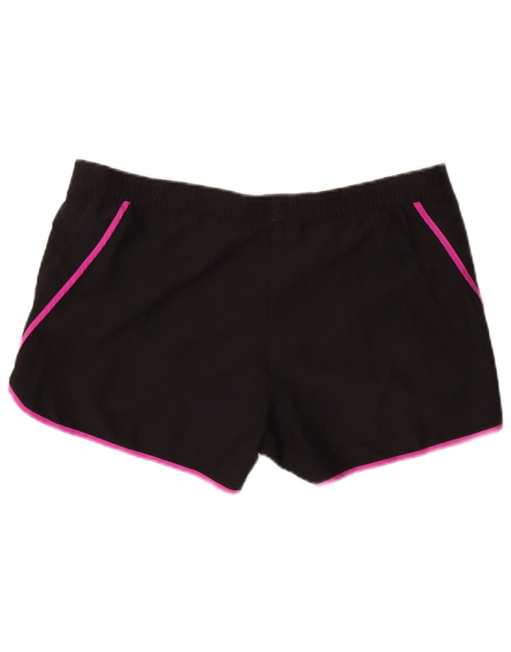 Pantaloni scurți sport Climalite Adidas pentru femei UK 10 Poliester negru mic