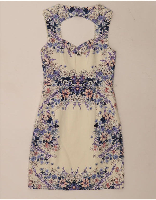 Rochie Oasis pentru femei fără mâneci, UK 10, bumbac floral alb mic