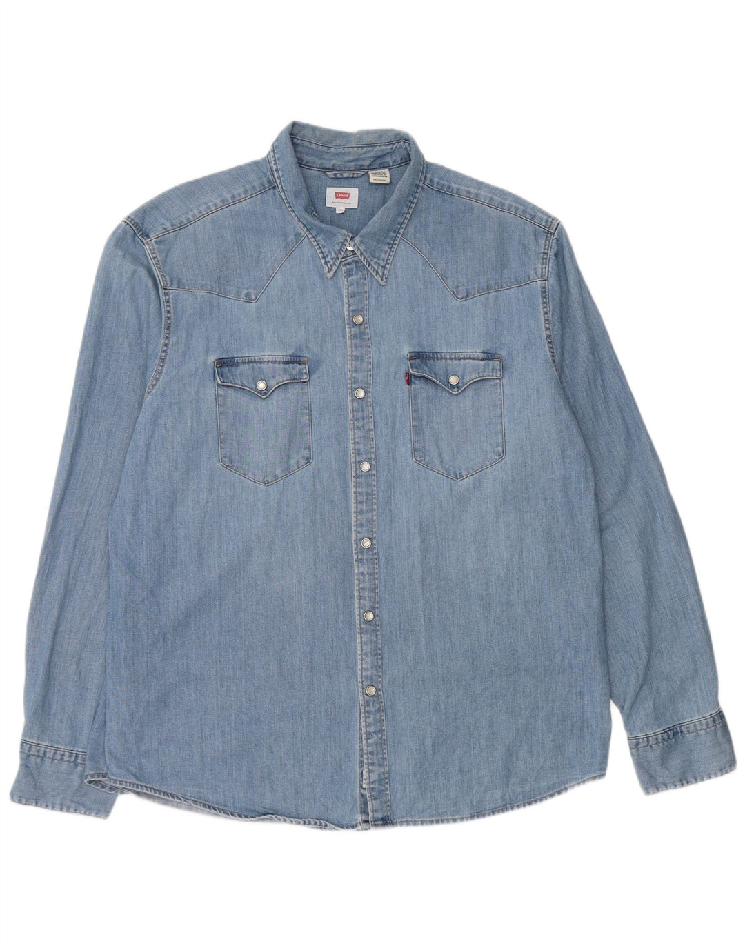 Cămașă de blugi pentru bărbați Levi's 2XL, bumbac albastru