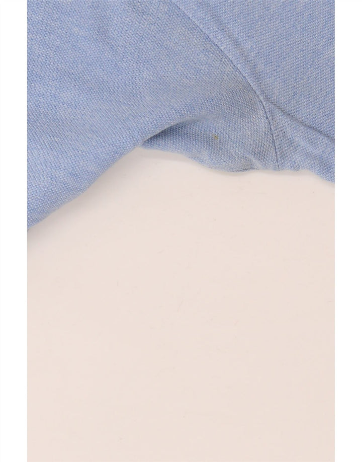 Cămașă polo pentru bărbați Kappa, bumbac albastru mediu