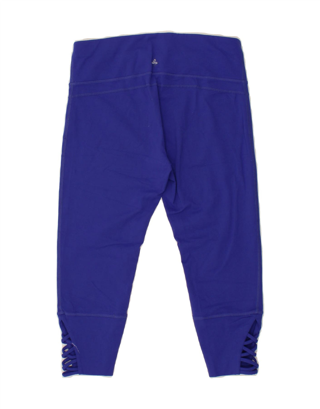 PRANA Womens Capri Leggings UK 12 Medium Blue Spandex Vintage Prana and Second-Hand Prana from Messina Hembry 