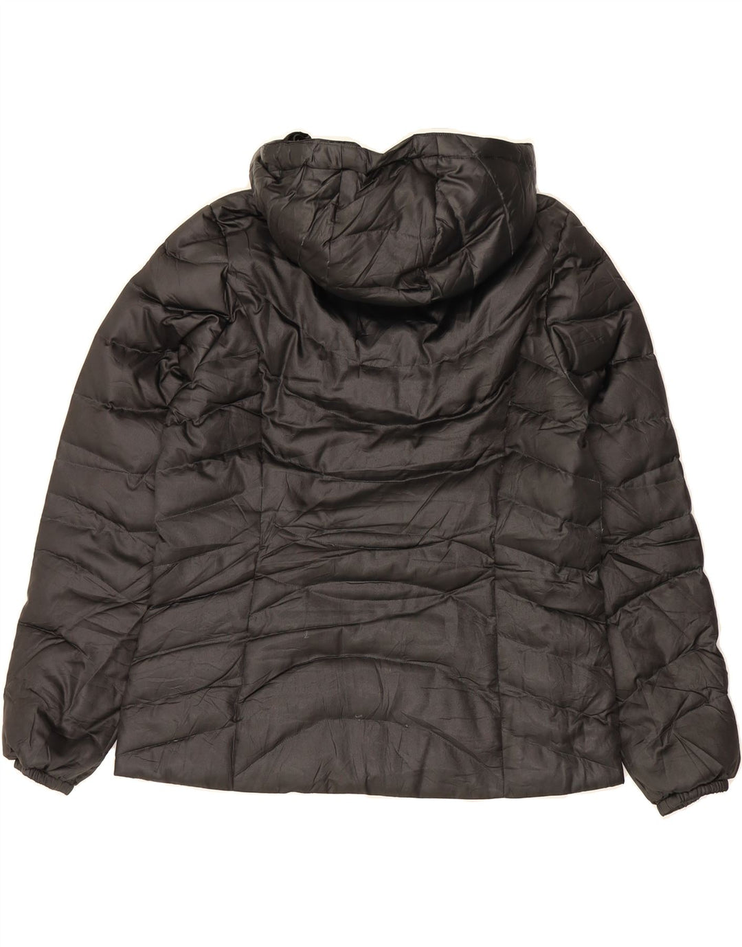 EDDIE BAUER Womens Hooded Padded Jacket UK 16 Large Black Polyester Vintage Eddie Bauer and Second-Hand Eddie Bauer from Messina Hembry 