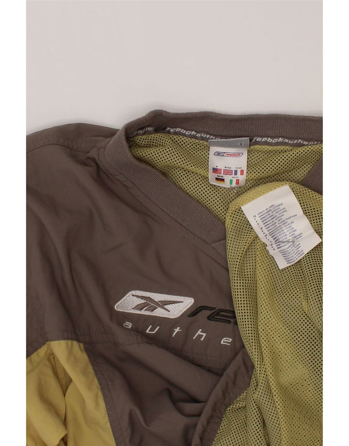Trening Reebok Graphic Pullover Top 9-10 Ani Gri Colorblock