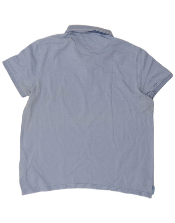 Tricou polo Tommy Hilfiger pentru bărbați, 2XL, albastru, bumbac