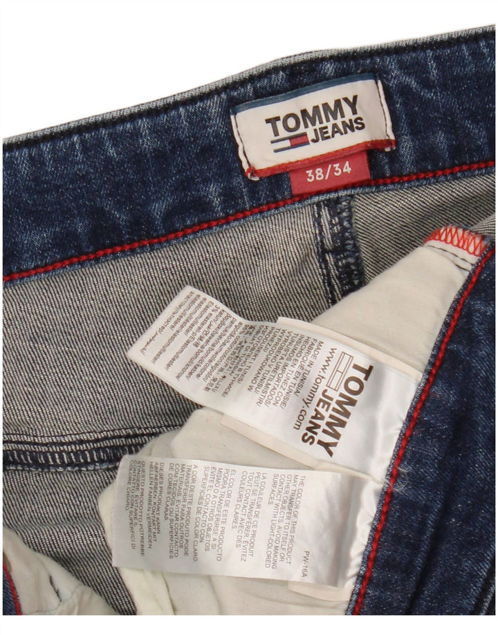 Blugi subțiri pentru bărbați TOMMY HILFIGER L38 L34 Bumbac albastru