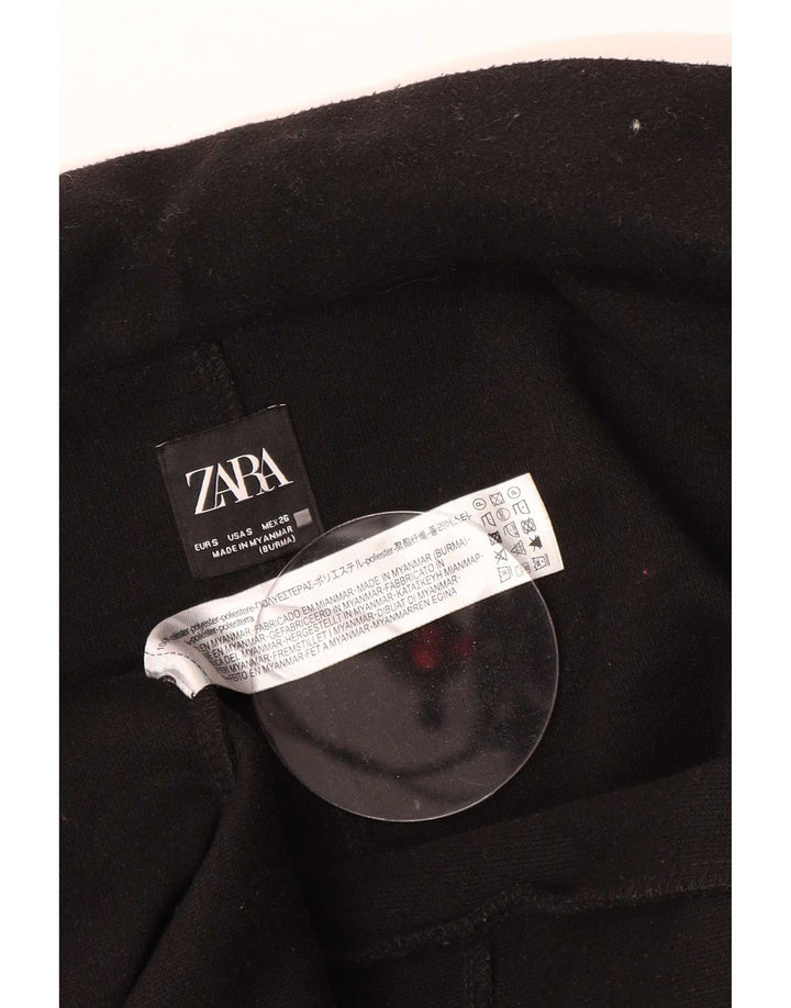 Pardesiu deschis pentru femei Zara UK 10 Poliester negru mic