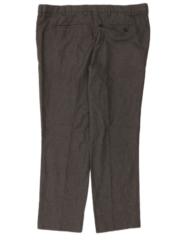 MARKS & SPENCER Pantaloni chino slim pentru bărbați L40 L29 poliester gri