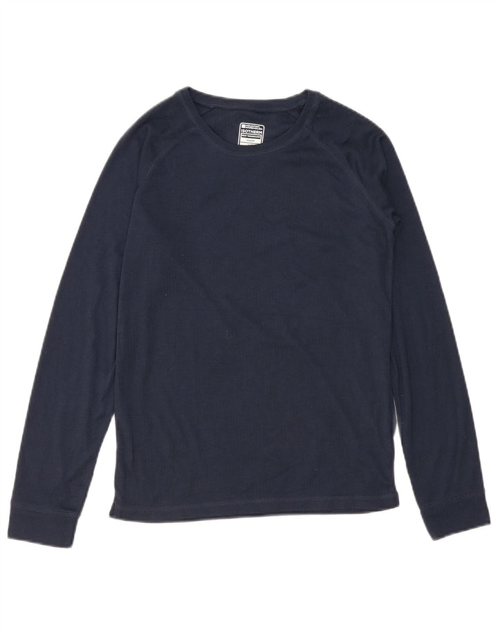 Mountain Warehouse Băieți Top Manecă Lungă 12-13 Ani Bleumarin Poliester