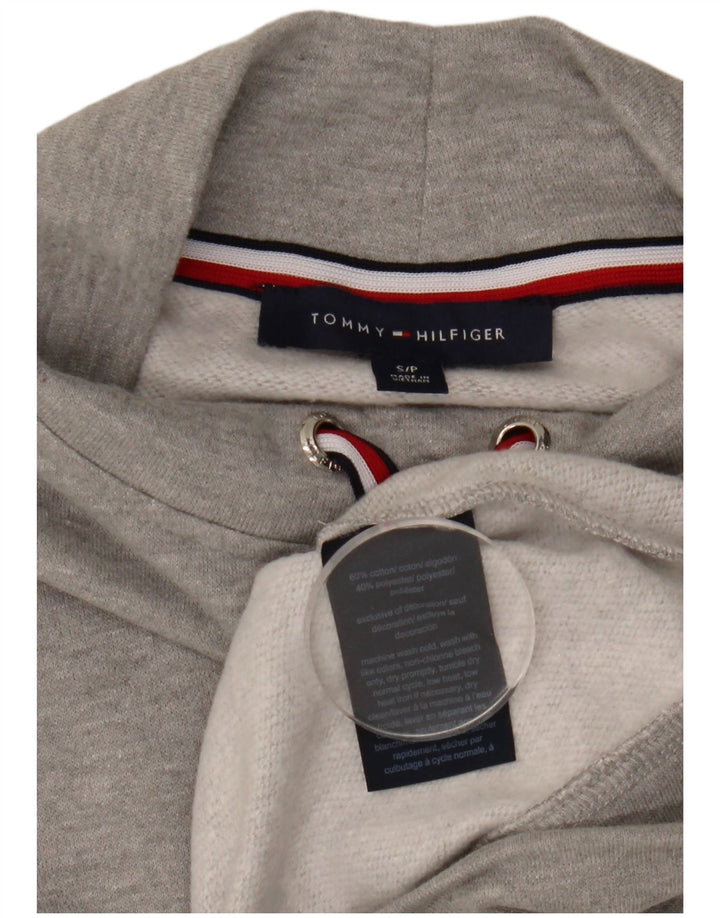 Pulover oversize crop pentru femei Tommy Hilfiger UK 10 mic gri