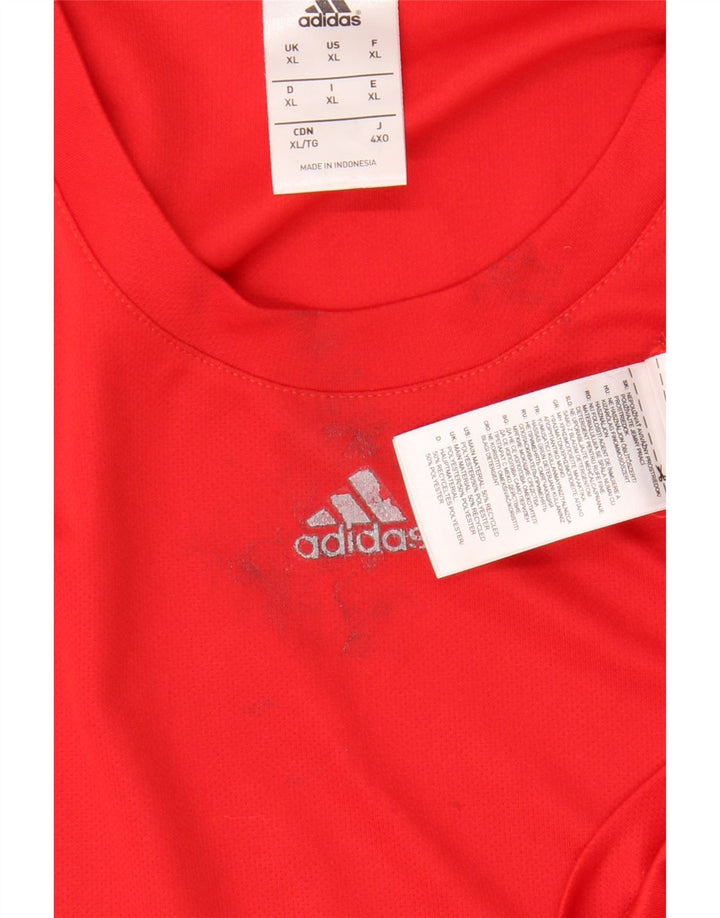 Tricou pentru bărbați ADIDAS Climalite Top XL Poliester roșu