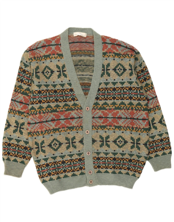 Pulover cardigan pentru bărbați Marks & Spencer, mediu multicolor, Fair Isle