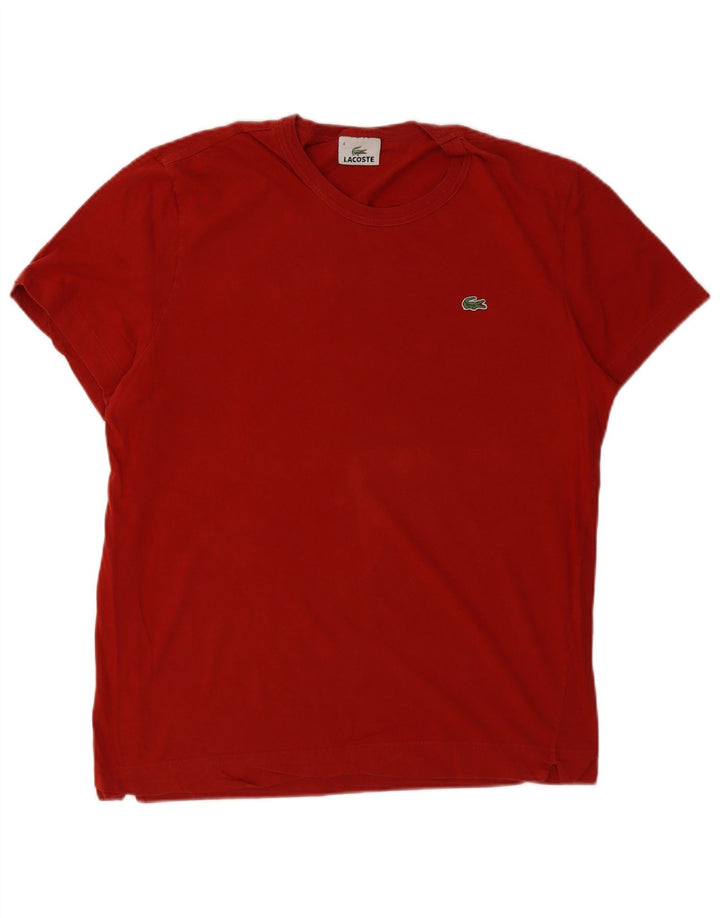 Tricou Lacoste Bărbați Top Marimea 4 Bumbac Roșu Mediu