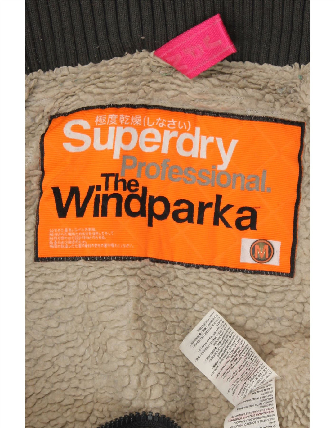 SUPERDRY pentru femei The windparka Graphic Parka Jacket UK 14 Medium Grey