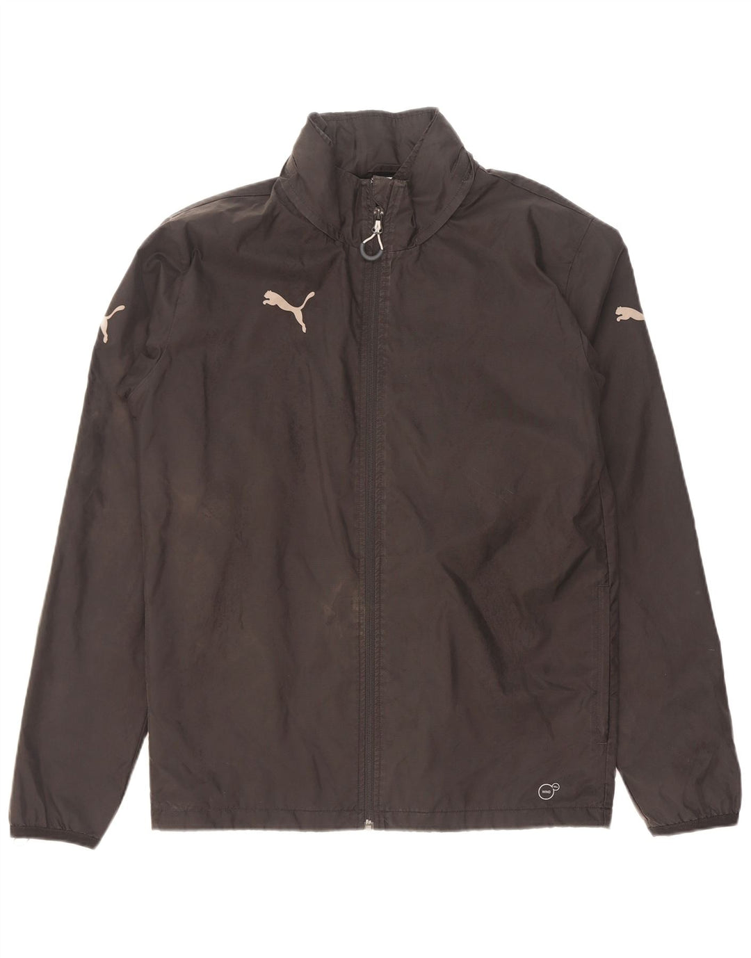 Jachetă de ploaie cu glugă Puma pentru bărbați UK 36 Small Black Nylon