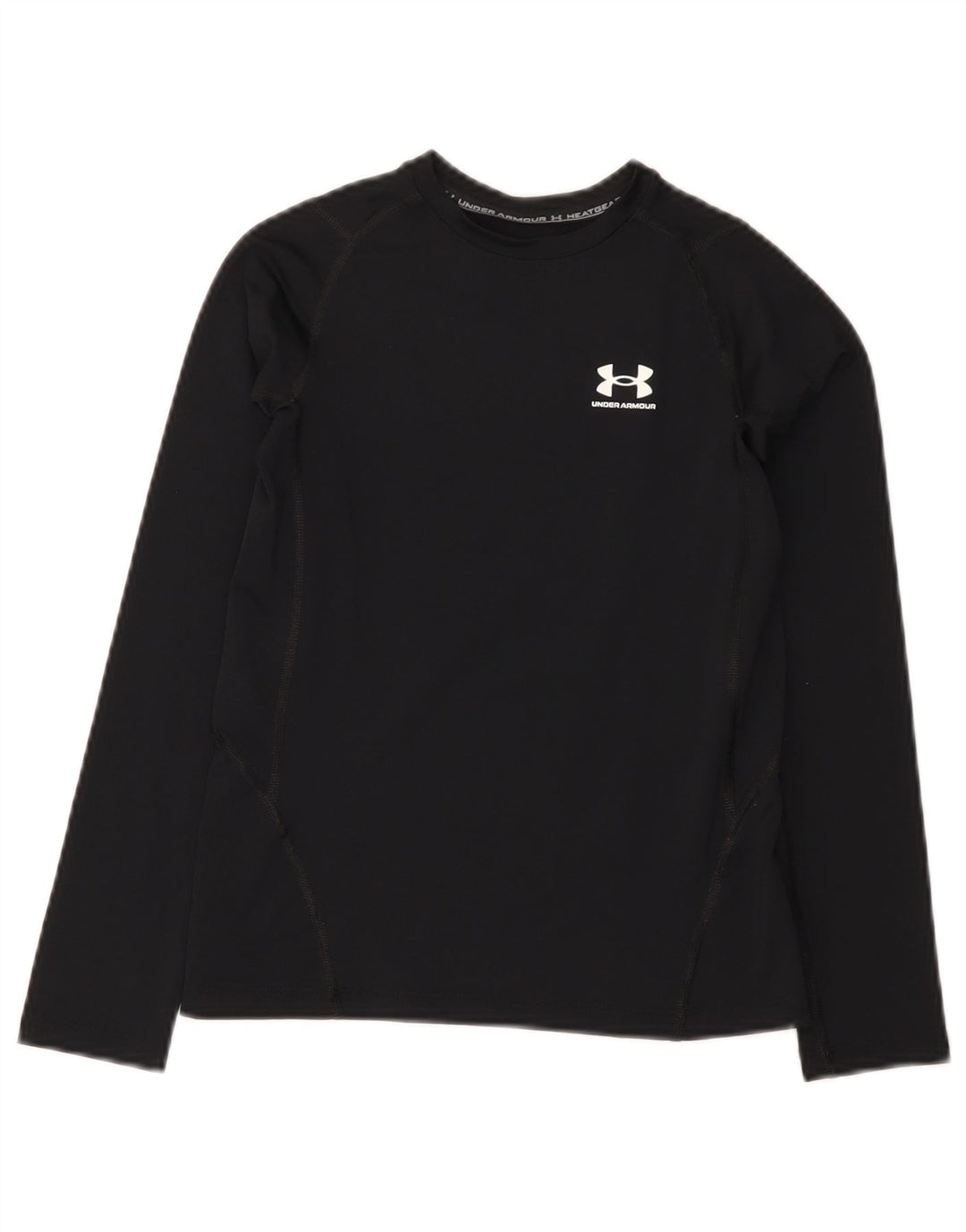 Under Armour Boys Heat Gear Top cu mânecă lungă 9-10 ani mediu negru