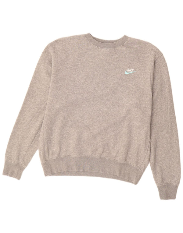 NIKE Mens Sweatshirt Jumper Medium Grey Cotton