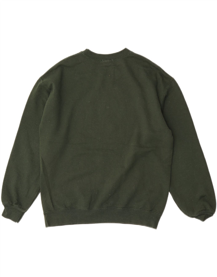 Pulover cu grafic pentru femei Topshop UK 14 verde mediu