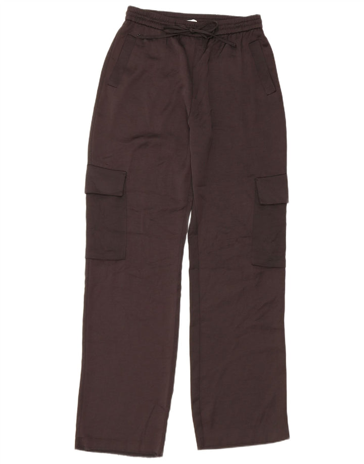 Pantaloni cargo drepti pentru femei Zara Mici L27 L31 Negri