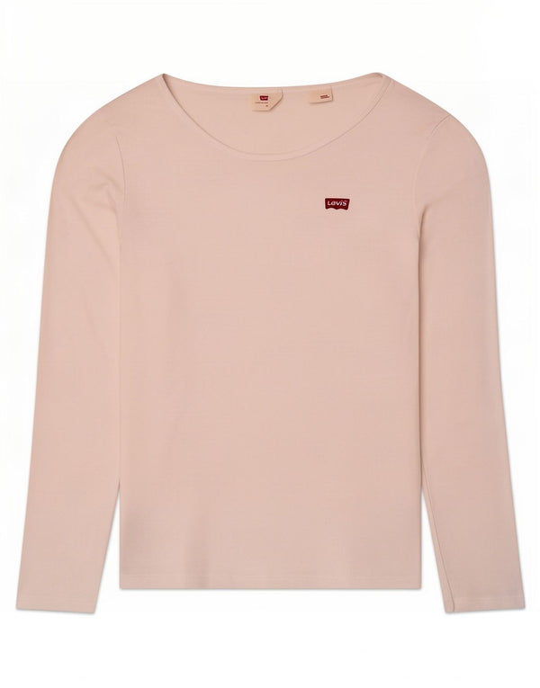 Levi's Womens Top Long Sleeve UK 12 Medium White