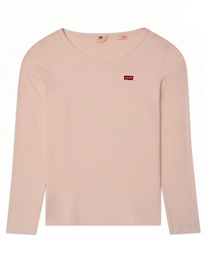 Top pentru femei Levi's cu mânecă lungă UK 12 Medium White