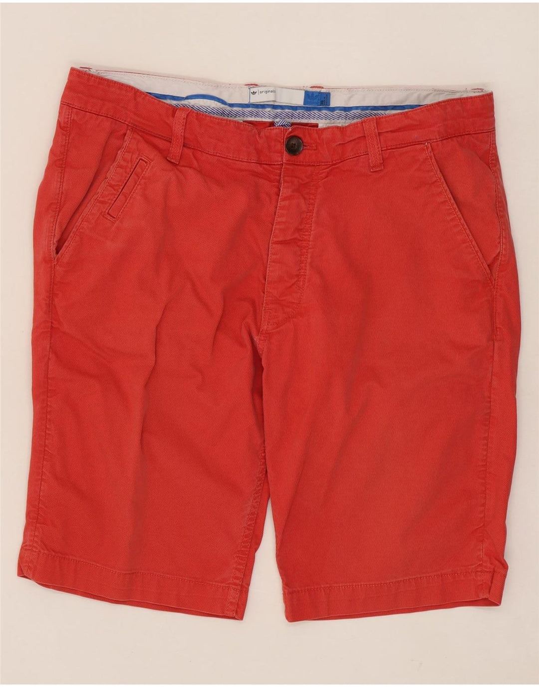 Pantaloni scurți chino ADIDAS pentru bărbați W36, bumbac roșu mare