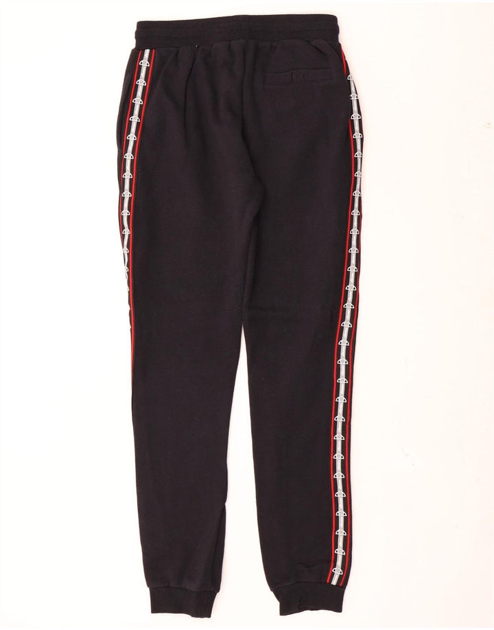Pantaloni de trening grafic pentru bărbați Ellesse Pantaloni de jogging, bumbac mediu negru