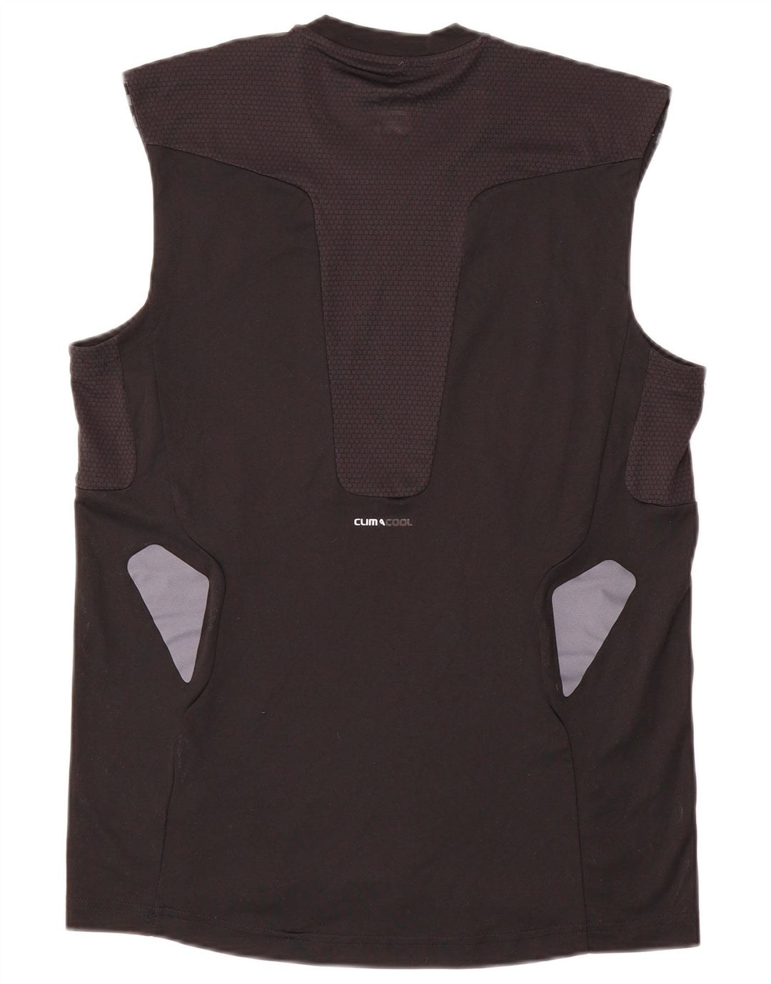 ADIDAS Mens Climacool Vest Top Mediu Negru Poliester Colorblock