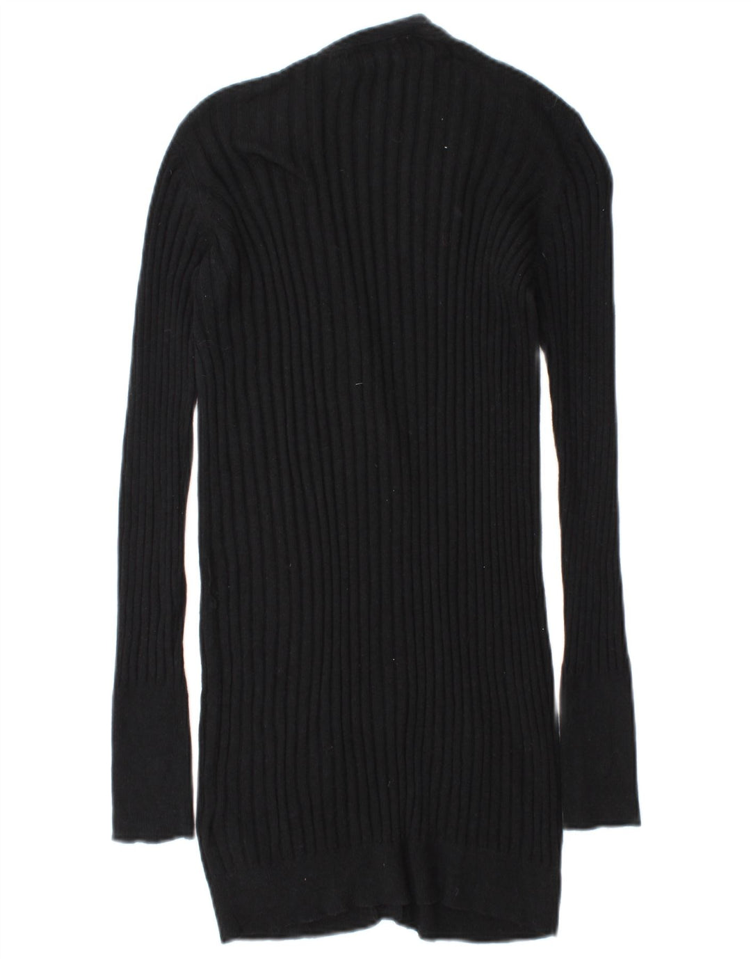 Pulover cardigan pentru femei Zara UK 14, bumbac mediu negru