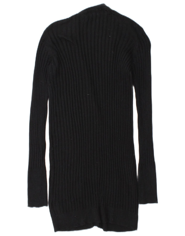 Pulover cardigan pentru femei Zara UK 14, bumbac mediu negru