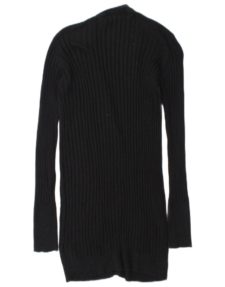 Pulover cardigan pentru femei Zara UK 14, bumbac mediu negru