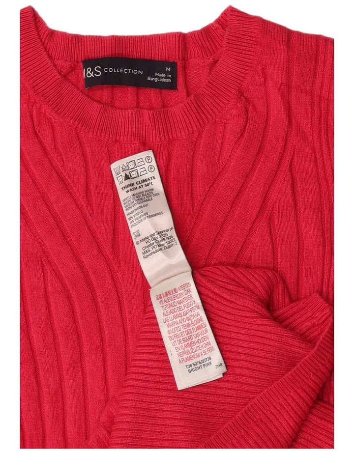 Pulover pentru femei Marks & Spencer cu decolteu cu barca UK 12 Roz mediu