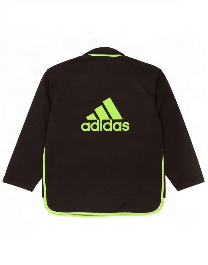 Jachetă de top pentru trening grafic Adidas pentru bărbați, mediu negru