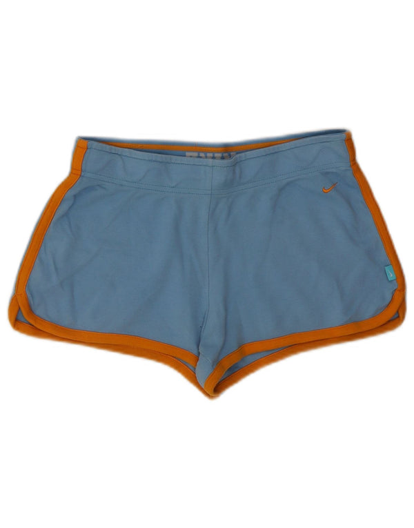 Pantaloni scurti sport Nike pentru femei UK 10 Small Blue Bumbac